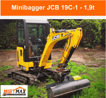Minibagger JCB 19C-1 - 1,9t