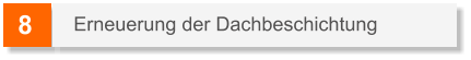 8 Erneuerung der Dachbeschichtung
