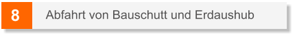 8 Abfahrt von Bauschutt und Erdaushub