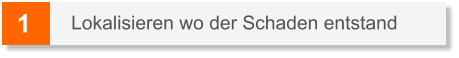 1 Lokalisieren wo der Schaden entstand